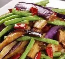 Eggplant and Green Bean Stir-fry