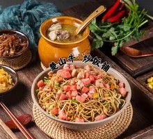 Grilled Sausage Hot Dog Egg Fried Noodles