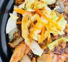 Minced Pork Eggplant Baozi Rice