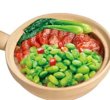 Lap cheong and Green Bean Clay Pot Rice
