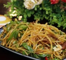 Potato and Pork Noodle Bowl