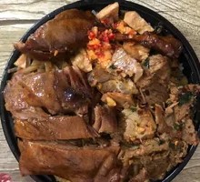 Spicy Beef and Duck Leg Rice Bowl