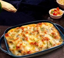 Orleans Chicken Cheese Rice Bake