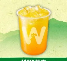 黄金蟠桃风味气泡饮