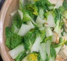 Braised Napa Cabbage with Pork Lard Crumbs