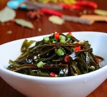 Cold-mixed kelp strands