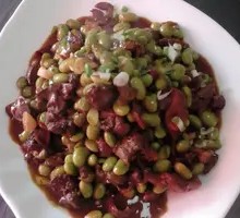 Edamame with Chicken Offal