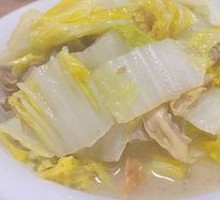 Fried Pork Crumbs with Napa Cabbage