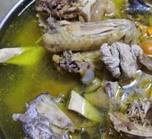 Chicken Soup with Earthy Flavor