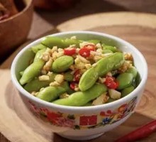 Spicy Blanched Edamame