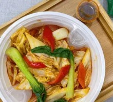 Spicy and Sour Cabbage Rice Bowl