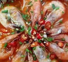 Aluminum Foil Prawns with Vermicelli