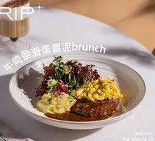 Beef Patty Scrambled Egg Potato Mash Brunch