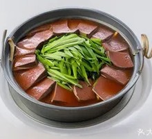 Leek Fragrant Pig Blood Hot Pot