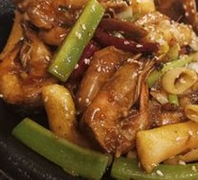 Spicy Shrimp with Rice Cake