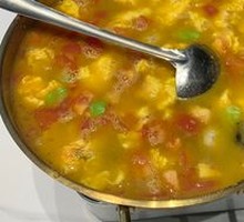 Tomato and Tofu Meatball Soup