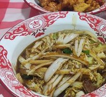 Fried Pork Crumbs with Napa Cabbage