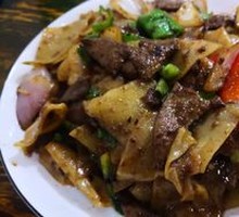 Stir-fried Pig Liver with Noodles