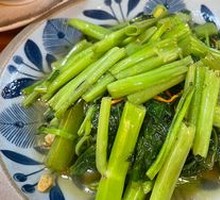 Stir-Fried Water Spinach with Soy Bean Paste