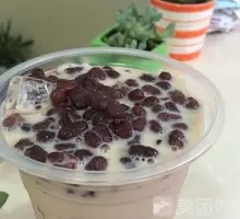 Red Bean Milk Tea