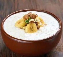 Milk Oat Walnut Porridge