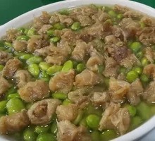 Steamed Duck Knuckle with Edamame