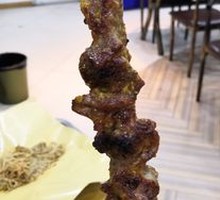 Lamb Skewers on Red Willow Branches