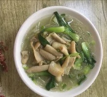 Chicken Skin and Vermicelli