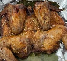 Honey-glazed Lotus Leaf Roast Chicken