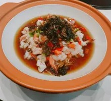 Fermented Mustard Greens Baked Prawn Tails