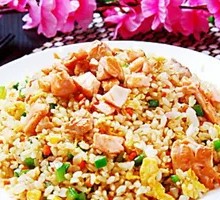 Japanese Salmon Fried Rice