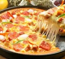 Super Supreme Pizza with Fruit Pizza