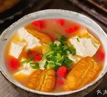 Fried Dough and Tofu Pudding Soup