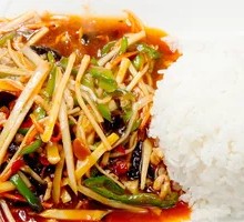 Fish-Flavored Shredded Pork Rice Bowl