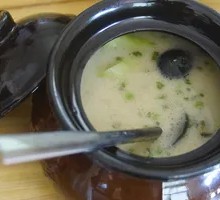 Cucumber and Century Egg Soup