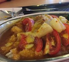 Thick Pork Cutlet Rice with Cheese Bake