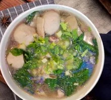 Goji Leaf and Beef Tendon Soup Noodles