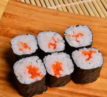 Crab Roe Squid Rolls