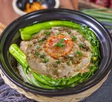 Salted Vegetable Pork Pancake Rice