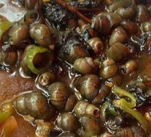 Stir-Fried Water Snails with Perilla