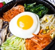 Korean Colorful Vegetable Rice Bowl