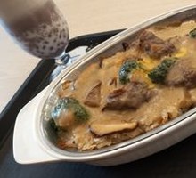 Mushroom Beef Baked Rice