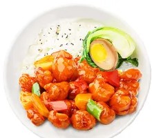 Pineapple Sweet and Sour Pork Rice