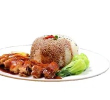 Crispy Roast Duck with Black Bean Pork Rib Rice