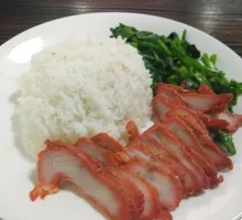 Barbecue Pork and Pig Ear Rice