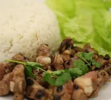 Steamed Spare Ribs with Fermented Black Beans Rice