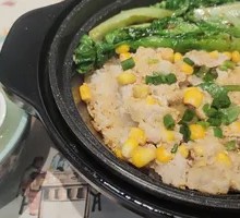 Pork and Spare Ribs Claypot Rice