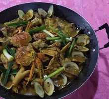 Curry Crab and Chicken Stew