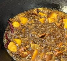 Crispy Cornmeal Pancake with Potstickers