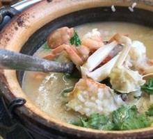 Shrimp and Crab Clay Pot Rice Porridge